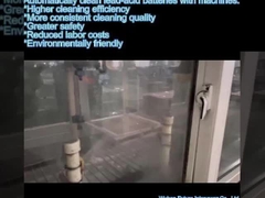 Baterías de plomo-ácido limpiadas automáticamente con máquina